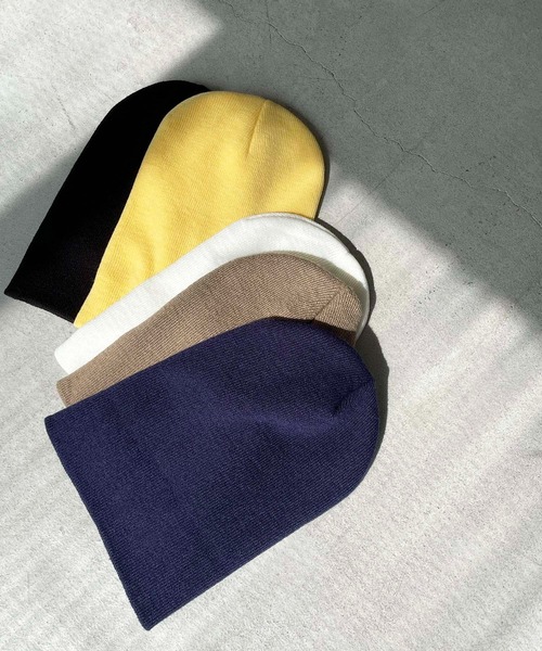CANAL JEAN(キャナルジーン)の「El mar(エルマール) アクリルカラーニット帽(ニットキャップ/ビーニー・レディース・ホワイト/ブラック/ベージュ/ネイビー/イエロー・ONE SIZE)」の6枚目の写真