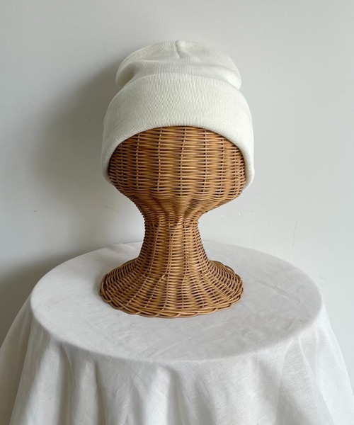 CANAL JEAN(キャナルジーン)の「El mar(エルマール) アクリルカラーニット帽(ニットキャップ/ビーニー・レディース・ホワイト/ブラック/ベージュ/ネイビー/イエロー・ONE SIZE)」の14枚目の写真