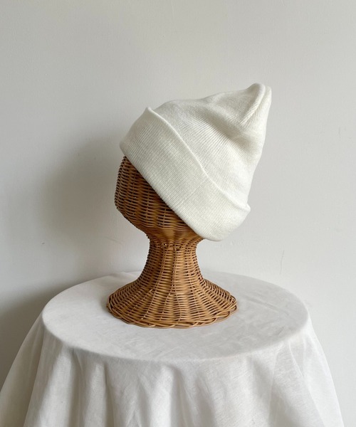 CANAL JEAN(キャナルジーン)の「El mar(エルマール) アクリルカラーニット帽(ニットキャップ/ビーニー・レディース・ホワイト/ブラック/ベージュ/ネイビー/イエロー・ONE SIZE)」の15枚目の写真