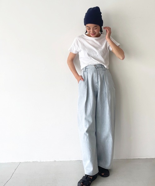 CANAL JEAN(キャナルジーン)の「El mar(エルマール) アクリルカラーニット帽(ニットキャップ/ビーニー・レディース・ホワイト/ブラック/ベージュ/ネイビー/イエロー・ONE SIZE)」の21枚目の写真