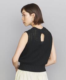 BEAUTY&YOUTH UNITED ARROWS | BY 麻コットン ノースリーブ ニット -ウォッシャブル-(ニット/セーター)