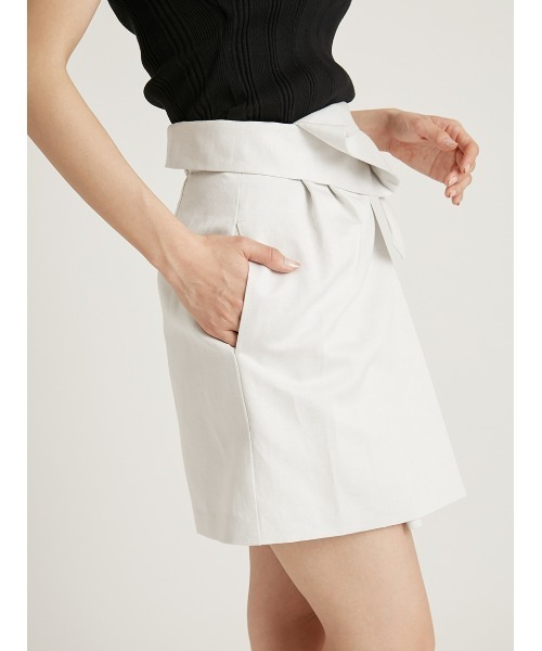 SNIDEL（スナイデル）の「ウエストデザインミニスカート（スカート