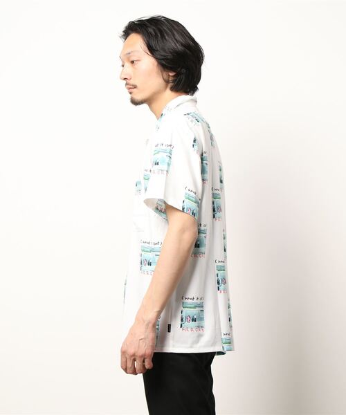 （What it isNt）ART BY MARKGONZALES（ワットイットイズント）の「【(What it isNt)】総柄シャツ（シャツ/ブラウス・メンズ・ブラック/ホワイト/ケリー/パープル・M/L/XL）」の6枚目の写真