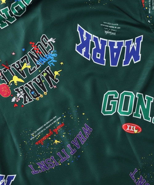 （What it isNt）ART BY MARKGONZALES（ワットイットイズント）の「【(What it isNt)】総柄シャツ（シャツ/ブラウス・メンズ・ブラック/ホワイト/ケリー/パープル・M/L/XL）」の9枚目の写真