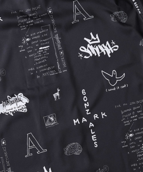 （What it isNt）ART BY MARKGONZALES（ワットイットイズント）の「【(What it isNt)】総柄シャツ（シャツ/ブラウス・メンズ・ブラック/ホワイト/ケリー/パープル・M/L/XL）」の17枚目の写真