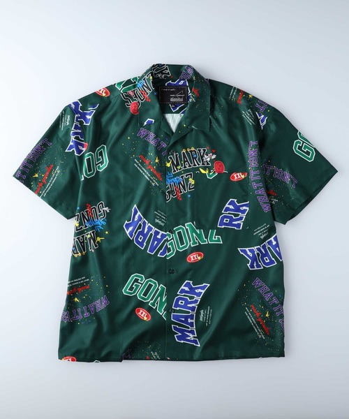（What it isNt）ART BY MARKGONZALES（ワットイットイズント）の「【(What it isNt)】総柄シャツ（シャツ/ブラウス・メンズ・ブラック/ホワイト/ケリー/パープル・M/L/XL）」の21枚目の写真