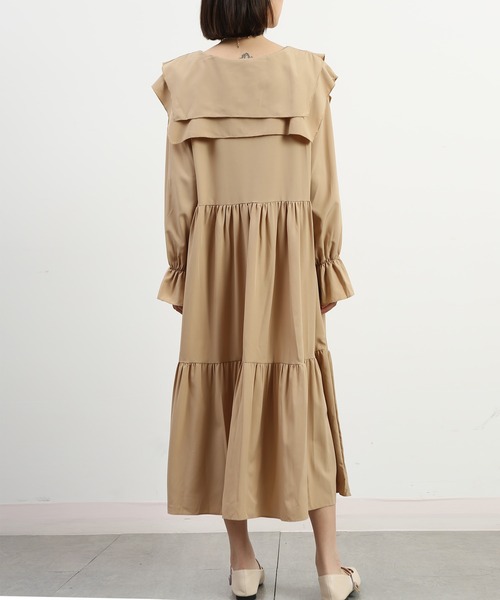 MAISON DE THERESE(メゾン ド テレーズ)の「可愛いベイビーネックワンピース(ワンピース・レディース・ベージュ/ブラック・MEDIUM)」の8枚目の写真