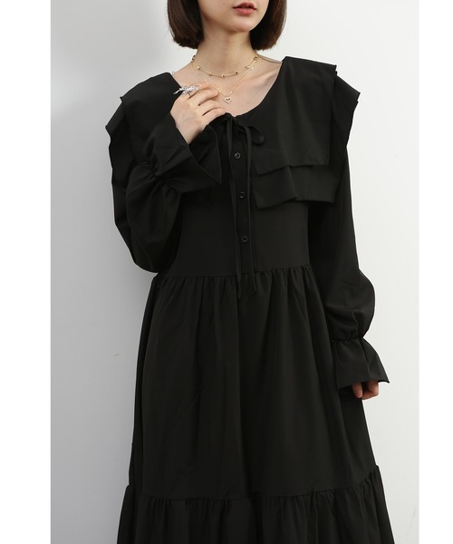 MAISON DE THERESE(メゾン ド テレーズ)の「可愛いベイビーネックワンピース(ワンピース・レディース・ベージュ/ブラック・MEDIUM)」の13枚目の写真