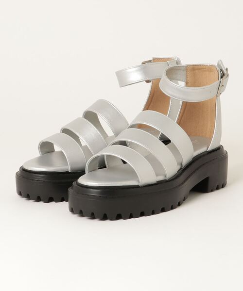 AVIREX（アヴィレックス）の「GLADIATOR SANDAL/ グラディエーターサンダル（サンダル・レディース・ブラック/シルバー・23/24/22.5）」の15枚目の写真