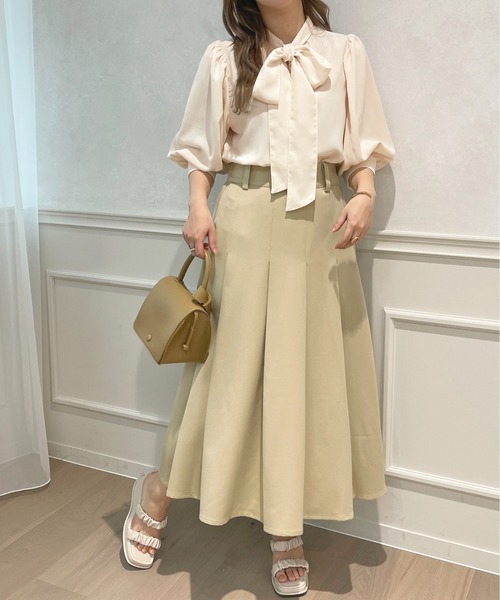 apres jour by yuririn(アプレジュールバイユリリン)の「【yuririn*×apres jour】タックスカート【ZOZOTOWN限定アイテム】(スカート・レディース・ブラック/ベージュ・SMALL/MEDIUM/X-LARGE)」の9枚目の写真