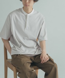 FORK&SPOON | FORK&SPOON　OE天竺バンドカラーTシャツ(Tシャツ/カットソー)