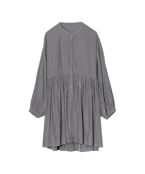 Re:EDIT(リエディ)の「ボリュームスリーブチュニックブラウス(シャツ/ブラウス・レディース・ブラック/アイボリー/グレー/ライム/ブルー/イエロー・MEDIUM/LARGE)」の3枚目の写真