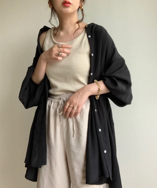 Re:EDIT（リエディ）の「ボリュームスリーブチュニックブラウス