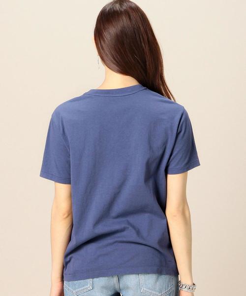 BEAUTY&YOUTH UNITED ARROWS（ビューティーアンドユースユナイテッドアローズ）の「BYTU コットンバイオVネック Tシャツ◆（Tシャツ/カットソー・レディース・ホワイト/ブラック/ベージュ/コバルトブルー・フリー）」の5枚目の写真