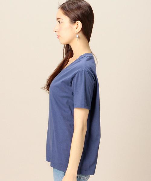 BEAUTY&YOUTH UNITED ARROWS（ビューティーアンドユースユナイテッドアローズ）の「BYTU コットンバイオVネック Tシャツ◆（Tシャツ/カットソー・レディース・ホワイト/ブラック/ベージュ/コバルトブルー・フリー）」の11枚目の写真