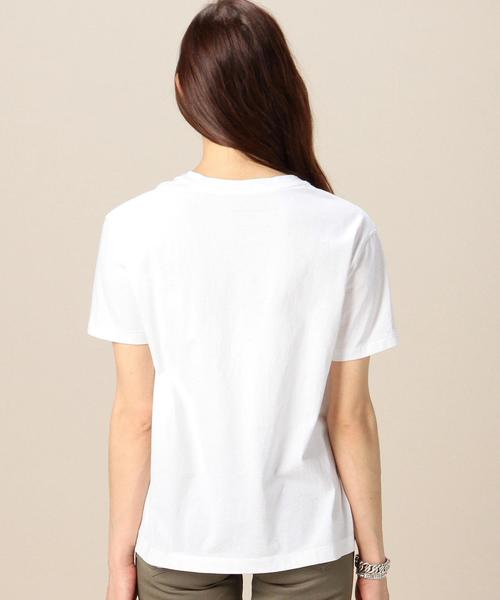 BEAUTY&YOUTH UNITED ARROWS（ビューティーアンドユースユナイテッドアローズ）の「BYTU コットンバイオVネック Tシャツ◆（Tシャツ/カットソー・レディース・ホワイト/ブラック/ベージュ/コバルトブルー・フリー）」の7枚目の写真