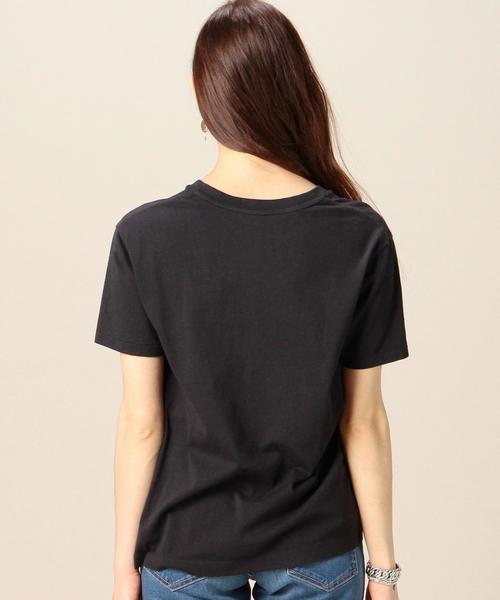 BEAUTY&YOUTH UNITED ARROWS（ビューティーアンドユースユナイテッドアローズ）の「BYTU コットンバイオVネック Tシャツ◆（Tシャツ/カットソー・レディース・ホワイト/ブラック/ベージュ/コバルトブルー・フリー）」の9枚目の写真