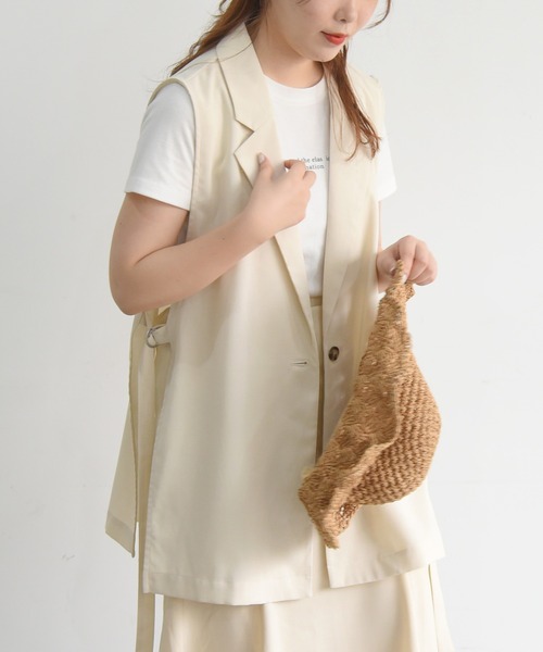 sango(sango)の「リネンライクサイドオープンベスト(ベスト・レディース・ナチュラル・FREE)」の17枚目の写真