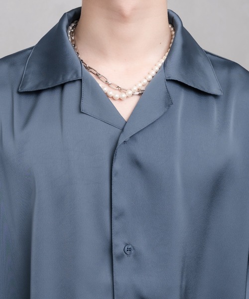 Adoon plain（アドーンプレーン）の「【Adoon plain】アソートドルマンスリーブシャツ（シャツ/ブラウス・メンズ・ホワイト/ブラック/グリーン/ブルーグレー・MEDIUM/LARGE）」の12枚目の写真