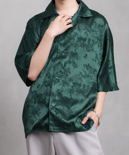 Adoon plain（アドーンプレーン）の「【Adoon plain】アソートドルマンスリーブシャツ（シャツ/ブラウス・メンズ・ホワイト/ブラック/グリーン/ブルーグレー・MEDIUM/LARGE）」の8枚目の写真