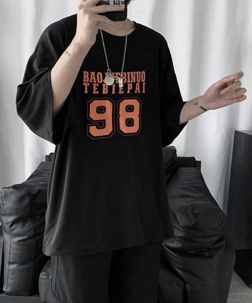 NEW GENTLEMAN(ニュージェントルマン)の「NO.98 ビッグシルエットT(Tシャツ/カットソー・メンズ・ホワイト/ブラック/イエロー/ブルー・M/L/XL)」の16枚目の写真