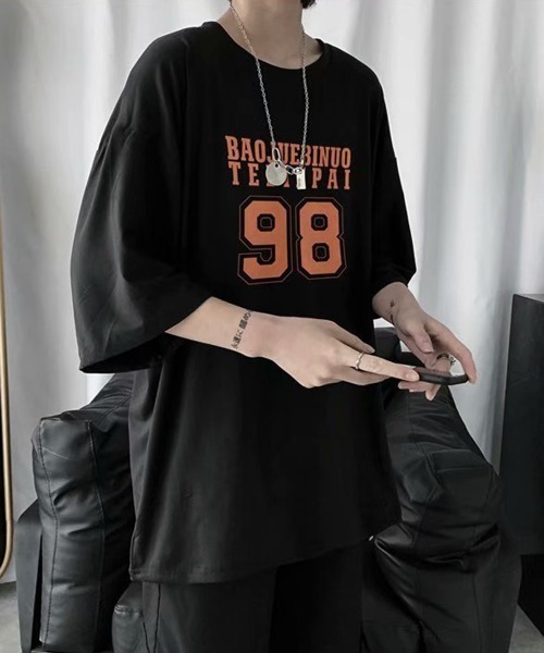 NEW GENTLEMAN(ニュージェントルマン)の「NO.98 ビッグシルエットT(Tシャツ/カットソー・メンズ・ホワイト/ブラック/イエロー/ブルー・M/L/XL)」の17枚目の写真