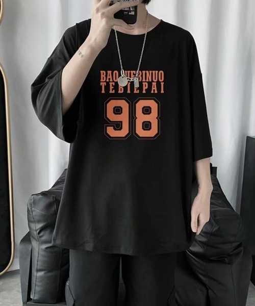 NEW GENTLEMAN(ニュージェントルマン)の「NO.98 ビッグシルエットT(Tシャツ/カットソー・メンズ・ホワイト/ブラック/イエロー/ブルー・M/L/XL)」の18枚目の写真