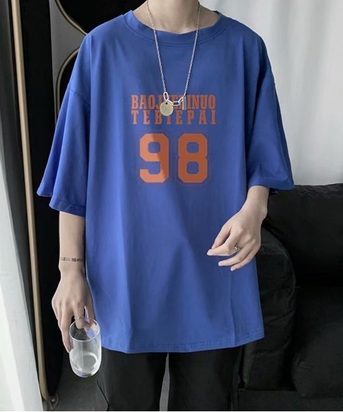 NEW GENTLEMAN(ニュージェントルマン)の「NO.98 ビッグシルエットT(Tシャツ/カットソー・メンズ・ホワイト/ブラック/イエロー/ブルー・M/L/XL)」の20枚目の写真