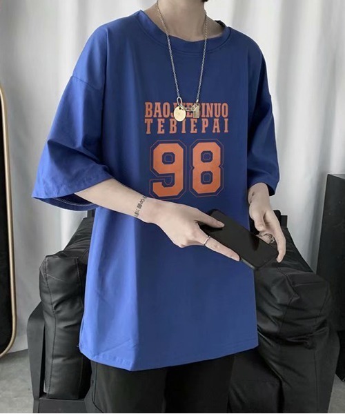 NEW GENTLEMAN(ニュージェントルマン)の「NO.98 ビッグシルエットT(Tシャツ/カットソー・メンズ・ホワイト/ブラック/イエロー/ブルー・M/L/XL)」の21枚目の写真