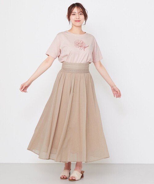 Feroux(フェルゥ)の「【洗える】コットン楊柳レースコンビ スカート(スカート・レディース・ブラック系/ベージュ系/ブルー系/レッド系・F)」の11枚目の写真