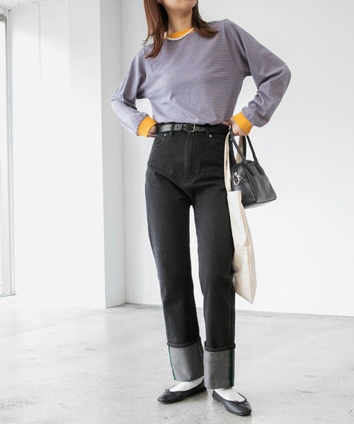 美品 23SS ボッテガヴェネタ ロールアップ センタープレス デニムパンツ36 美品 23SS ボッテガヴェネタ ロールアップ センタープレス