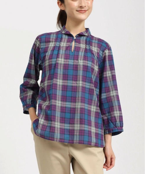 シャツ ブラウス トップス Mcgregor マックレガー のシャツ ブラウス ローンチェックプルオーバーブラウス を購入できます Mcgregor ローンチェックプルオーバーブラウス シャツ ブラウス Mcgregor マックレガー のファッション 純正品