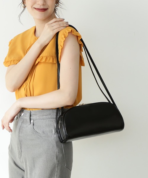 N.（N. Natural Beauty Basic）（エヌエヌナチュラルビューティーベーシック）の「【松井愛莉さん着用】◆パニーニショルダーバッグ（ショルダーバッグ・レディース・ブラック/ブルー/キャメル・ﾌﾘ-）」の9枚目の写真