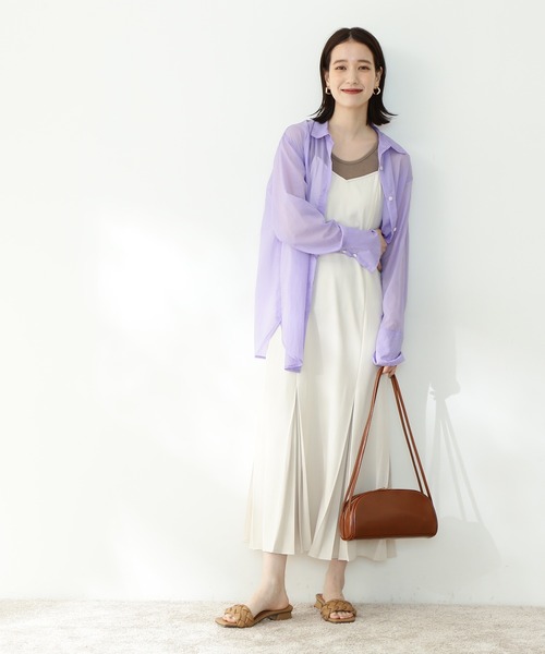 N.（N. Natural Beauty Basic）（エヌエヌナチュラルビューティーベーシック）の「【松井愛莉さん着用】◆パニーニショルダーバッグ（ショルダーバッグ・レディース・ブラック/ブルー/キャメル・ﾌﾘ-）」の5枚目の写真