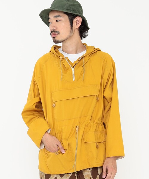 BEAMS PLUS スポーツアノラックパーカ 22AW 希少XL 完売 ユーロ BEAMS PLUS（ビームス プラス）ナイロン プリント ユーロ