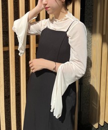 one after another NICE CLAUP | レイヤードスタイルにもおすすめ 袖フレアシアーインナー(Tシャツ/カットソー)
