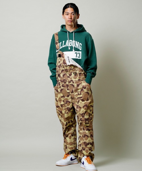 BILLABONG（ビラボン）の「BILLABONG/ビラボン ヘビーウェイト カレッジロゴ風 フーディー/パーカー BC012-013（パーカー・メンズ・ブラック/グレー/グリーン・M/L/XL）」の16枚目の写真