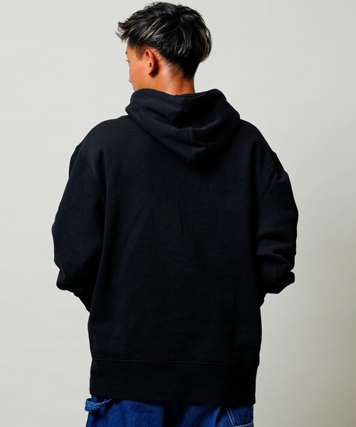 BILLABONG（ビラボン）の「BILLABONG/ビラボン ヘビーウェイト カレッジロゴ風 フーディー/パーカー BC012-013（パーカー・メンズ・ブラック/グレー/グリーン・M/L/XL）」の5枚目の写真