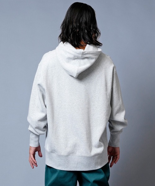 BILLABONG（ビラボン）の「BILLABONG/ビラボン ヘビーウェイト カレッジロゴ風 フーディー/パーカー BC012-013（パーカー・メンズ・ブラック/グレー/グリーン・M/L/XL）」の9枚目の写真
