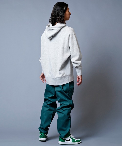 BILLABONG（ビラボン）の「BILLABONG/ビラボン ヘビーウェイト カレッジロゴ風 フーディー/パーカー BC012-013（パーカー・メンズ・ブラック/グレー/グリーン・M/L/XL）」の12枚目の写真