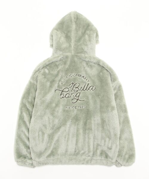 BILLABONG（ビラボン）の「BILLABONG/ビラボン  ビッグシルエット/オーバーサイズ/ボアフルジップジャケット   BC014-758（ムートンコート・レディース・ホワイト/ブラック/グリーン・M/L）」の7枚目の写真