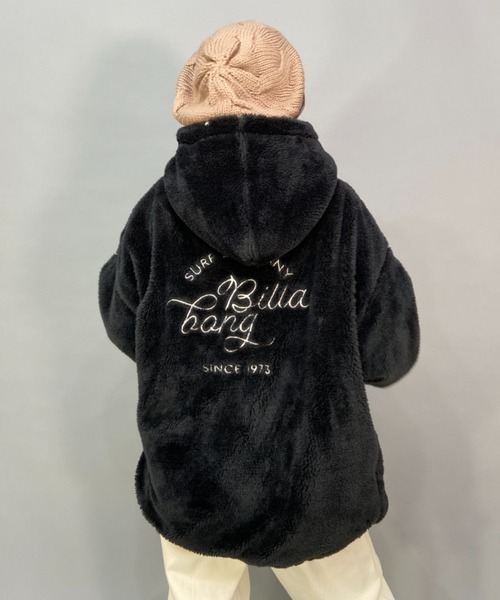 BILLABONG（ビラボン）の「BILLABONG/ビラボン  ビッグシルエット/オーバーサイズ/ボアフルジップジャケット   BC014-758（ムートンコート・レディース・ホワイト/ブラック/グリーン・M/L）」の15枚目の写真