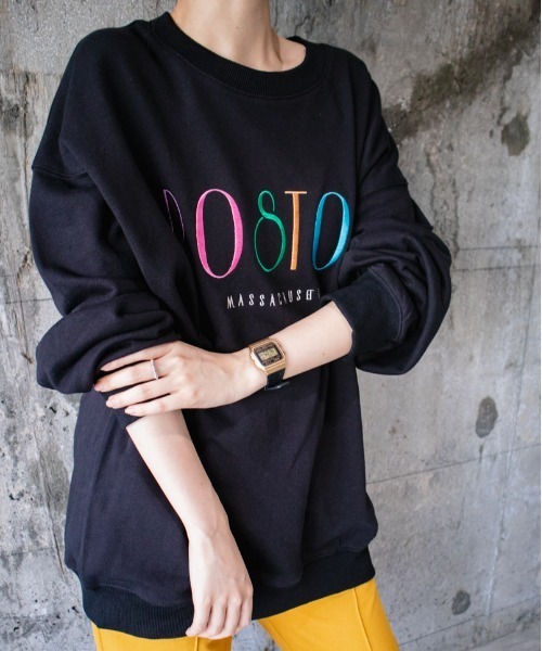 SUGGESTION（サジェッション）の「SUGGESTION　クラシカルロゴ刺繍裏毛トレーナー 2022AW（スウェット・メンズ・ホワイト/ブラック/ネイビー/杢グレー・M/L）」の17枚目の写真