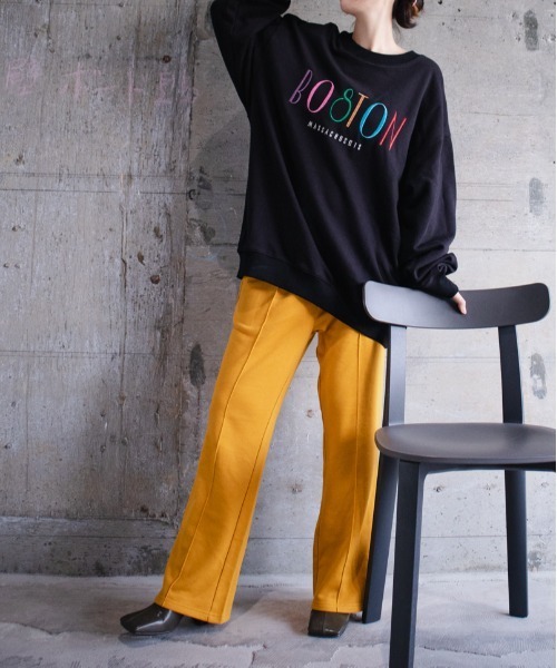 SUGGESTION（サジェッション）の「SUGGESTION　クラシカルロゴ刺繍裏毛トレーナー 2022AW（スウェット・メンズ・ホワイト/ブラック/ネイビー/杢グレー・M/L）」の18枚目の写真