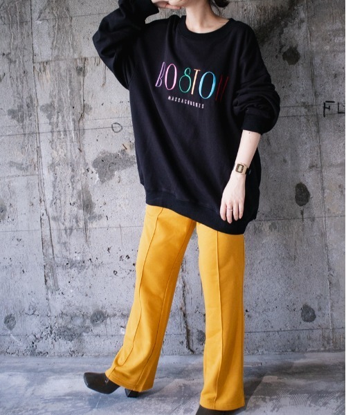 SUGGESTION（サジェッション）の「SUGGESTION　クラシカルロゴ刺繍裏毛トレーナー 2022AW（スウェット・メンズ・ホワイト/ブラック/ネイビー/杢グレー・M/L）」の19枚目の写真