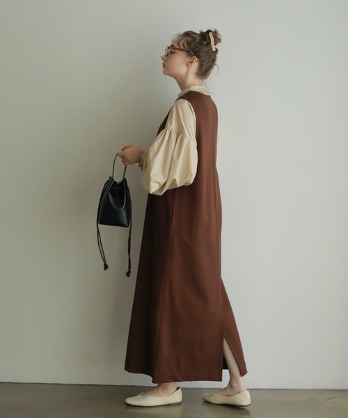 onetome（ワントゥーミー）の「ボリュームスリーブシャツ（シャツ/ブラウス・レディース・ベージュ/ブラウン/ピンク・FREE）」の17枚目の写真