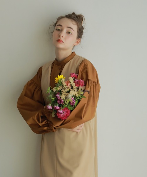 onetome（ワントゥーミー）の「ボリュームスリーブシャツ（シャツ/ブラウス・レディース・ベージュ/ブラウン/ピンク・FREE）」の9枚目の写真