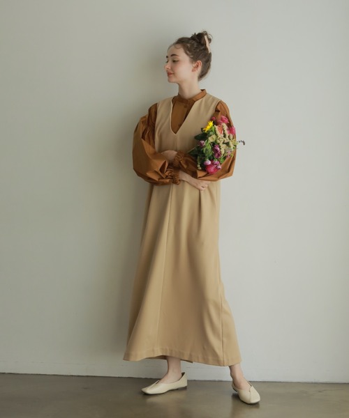 onetome（ワントゥーミー）の「ボリュームスリーブシャツ（シャツ/ブラウス・レディース・ベージュ/ブラウン/ピンク・FREE）」の13枚目の写真