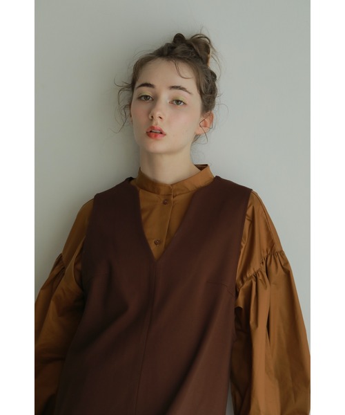 onetome（ワントゥーミー）の「ボリュームスリーブシャツ（シャツ/ブラウス・レディース・ベージュ/ブラウン/ピンク・FREE）」の5枚目の写真