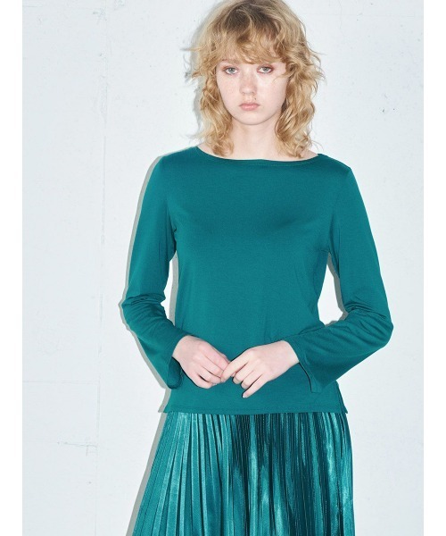 tシャツ MIDIUMISOLID for Ladies ボートネックインナープルオーバー レディース MIDIUMISOLID for Ladies ボートネックインナープルオーバー（T